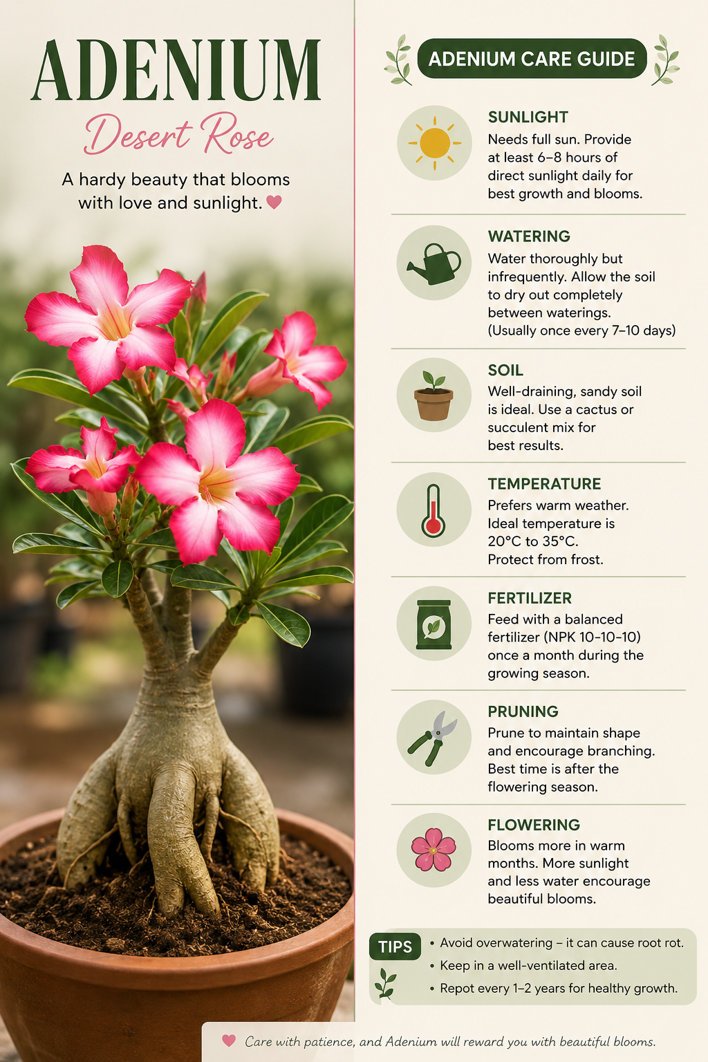 Adenium plant