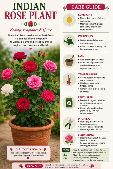 INDIAN ROSE PLANT