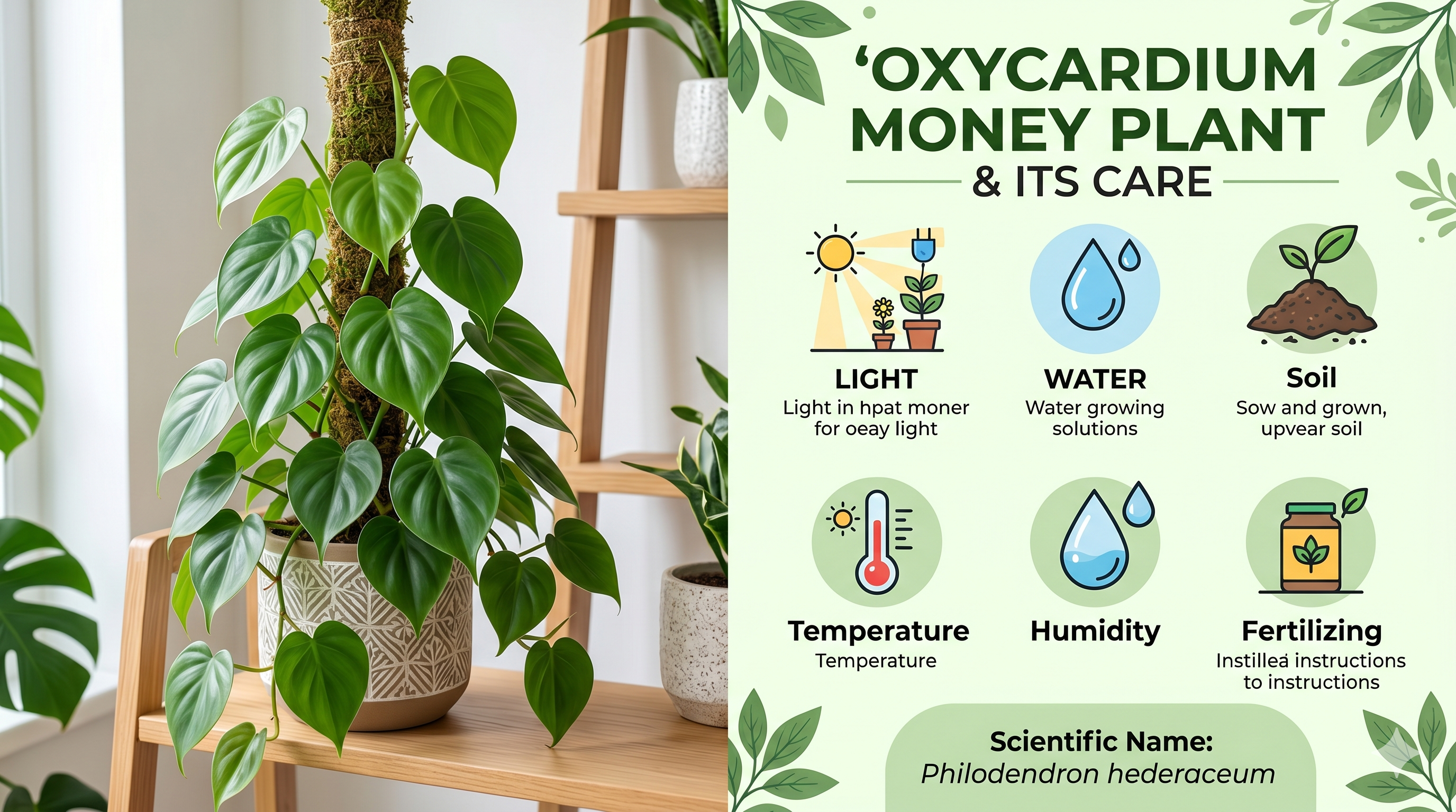 Oxycardium Money Plant (Epipremnum aureum ‘Oxycardium’)