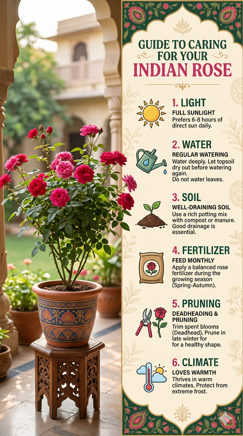 INDIAN ROSE PLANT