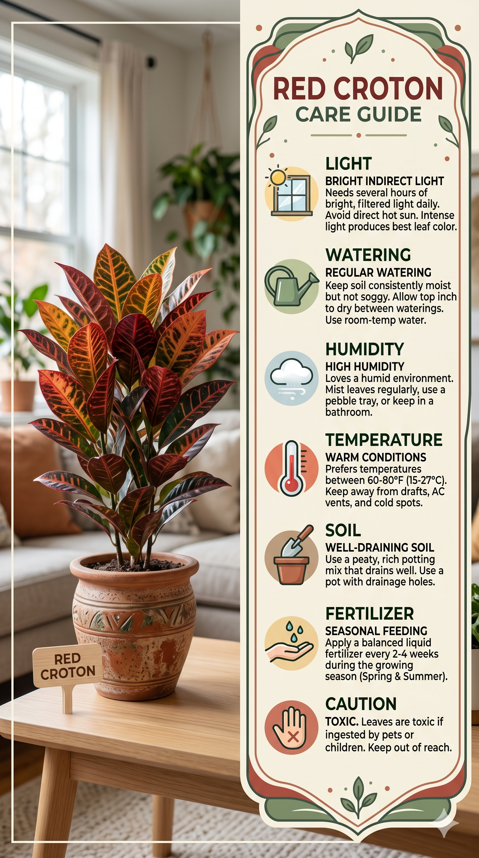 RED CROTON PLANT