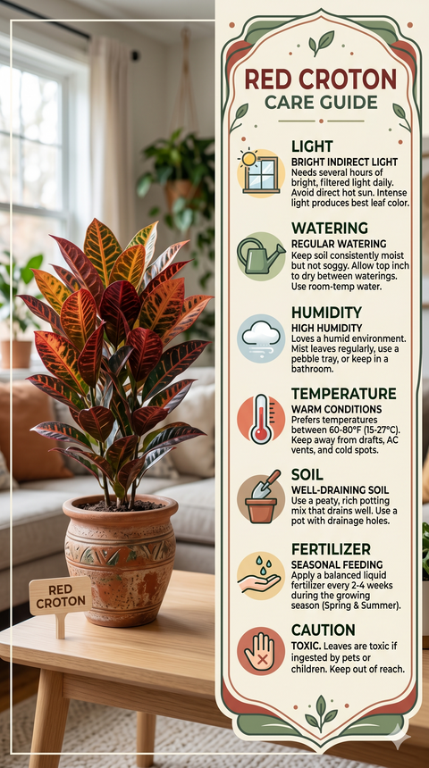 RED CROTON PLANT