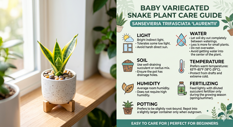 Baby Variegated Snake Plant