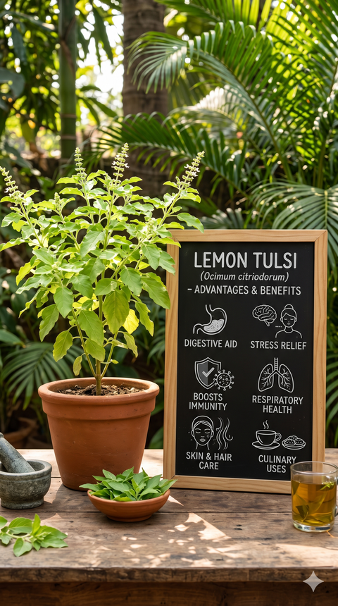 Lemon Tulasi Plant
