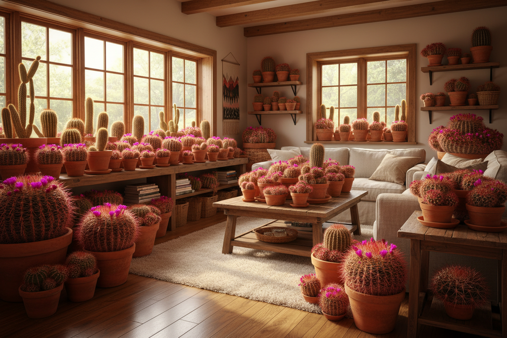 RED HEADED IRISHMAN CACTUS (MAMMILLARIA SPINOSISSIM