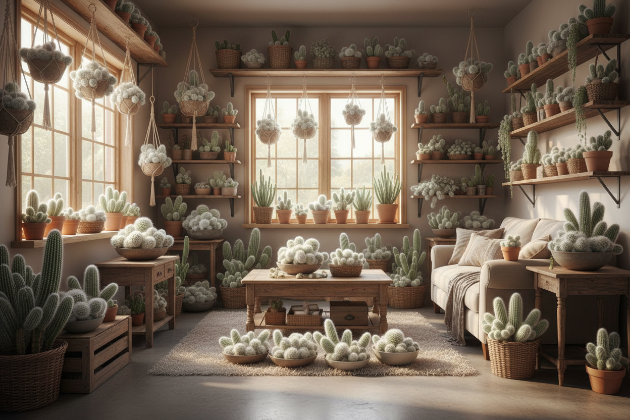 MAMMILLARIA PLUMOSA (FEATHER CACTUS)