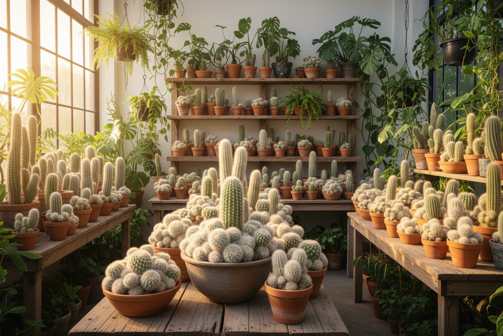 MAMMILLARIA PLUMOSA (FEATHER CACTUS)