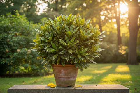 Gold Dust Croton Plant