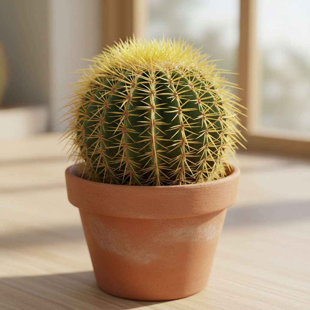 Golden Barrel Cactus (Echinocactus grusonii)