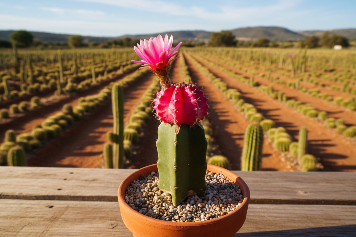 GRAFTED CACTUS PINK FLOWER