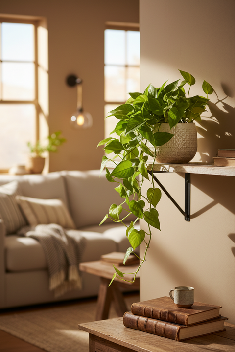 Green Money Plant (Epipremnum aureum – Green variety)