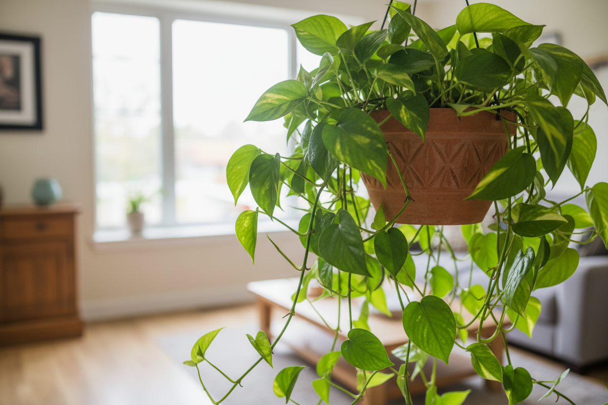 Green Money Plant (Epipremnum aureum – Green variety)