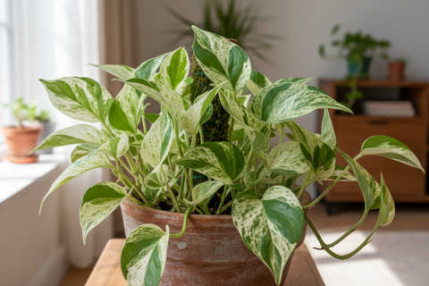 Marble Money Plant (Epipremnum aureum ‘Marble Queen’)