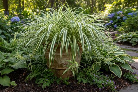 REVESE SPIDER PLANT